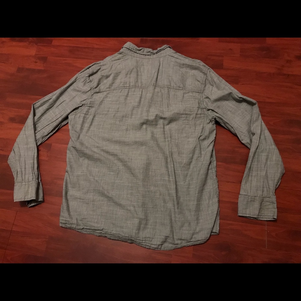 🔥🔥 Gray Button Up Long Sleeve Dress Shirt 🔥🔥